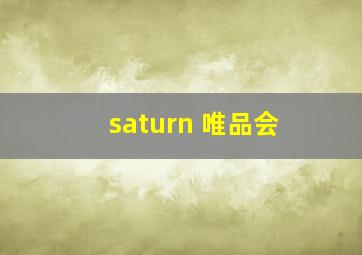 saturn 唯品会